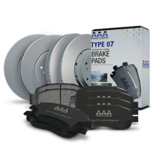 Front and Rear Brake Kit for Kia Sedona 2006, HydroAdaptive+ Ceramic Brake Pads and Rotor Set with GEOMET Coated Rotors