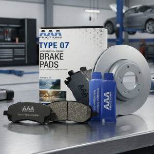 HydroAdaptive+ Ceramic Brake Pads and Rotor Set with GEOMET Coated Rotors Front Brake Kit for 2010 Ford Focus SE