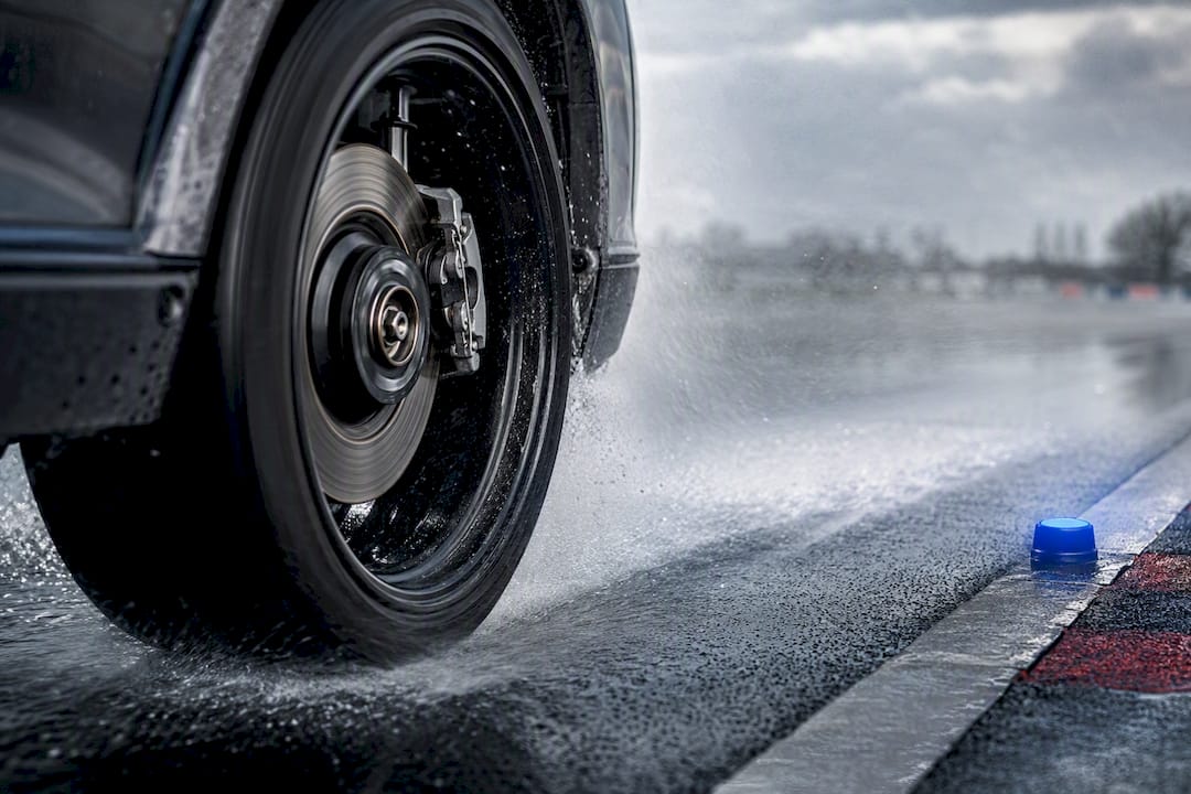 Anonymous brake assembly during wet winter testing